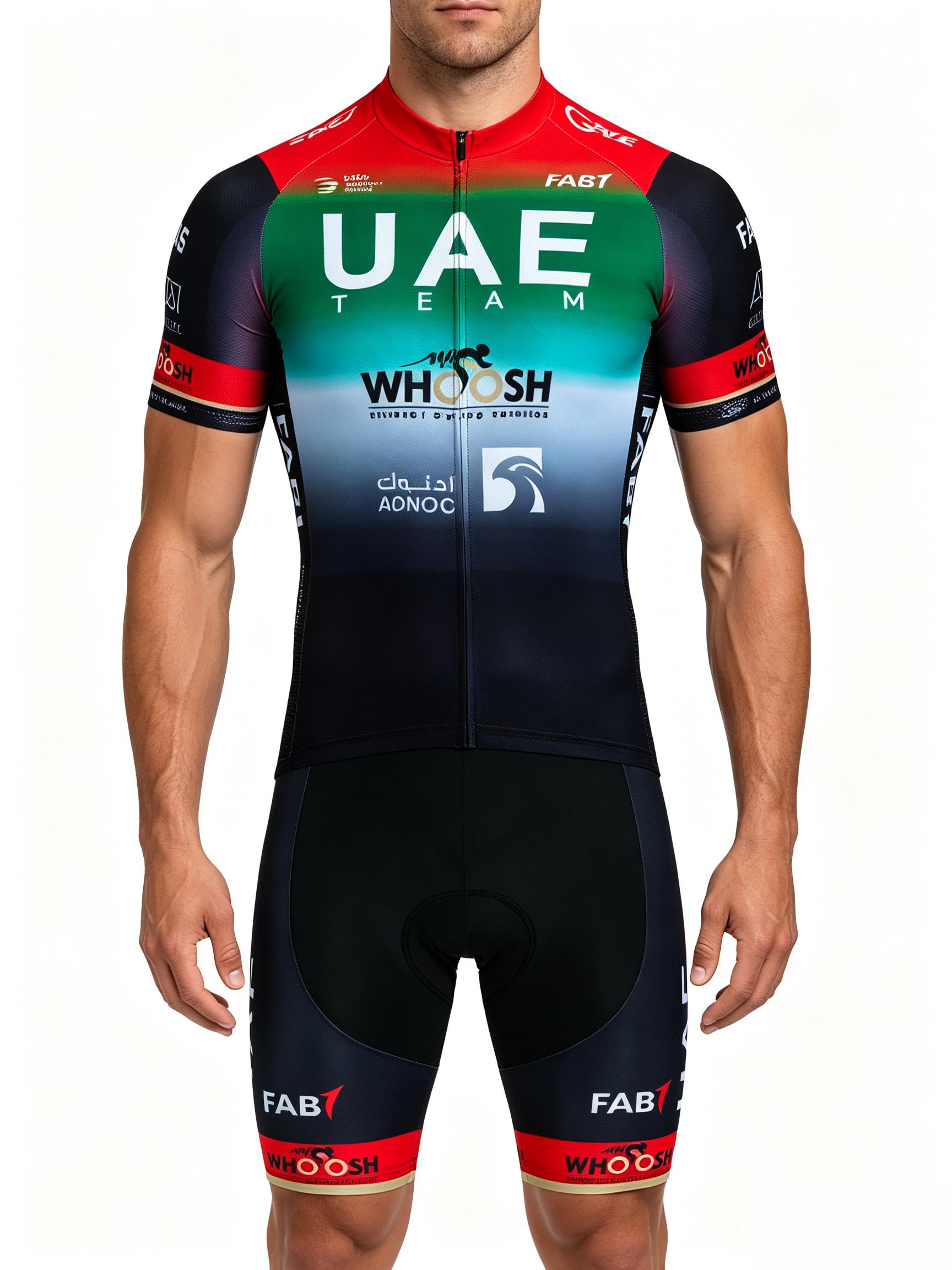 Cycling Gear Uae - UAE Fietsen Jersey Set Zomer MTB
