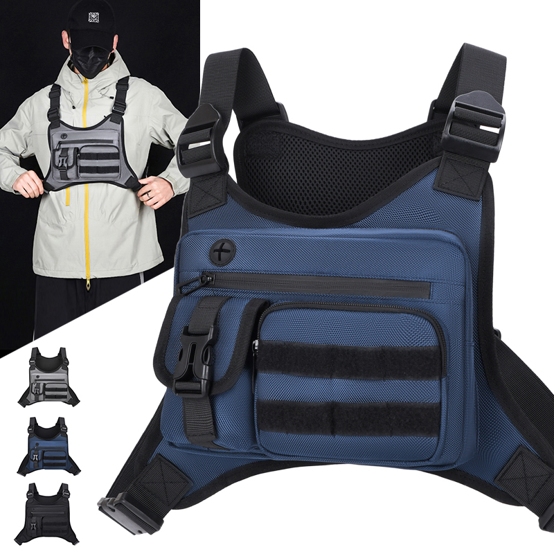 Cycling Gear Storage - Tactische borsttas voor heren, waterdicht, crossbody