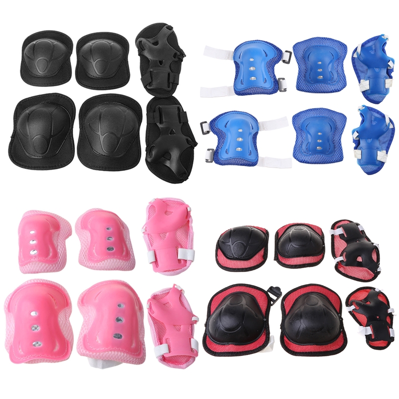 Cycling Gear For Kids - 6-delige beschermingsset voor kinderen: kniebeschermers, elleboogbeschermers