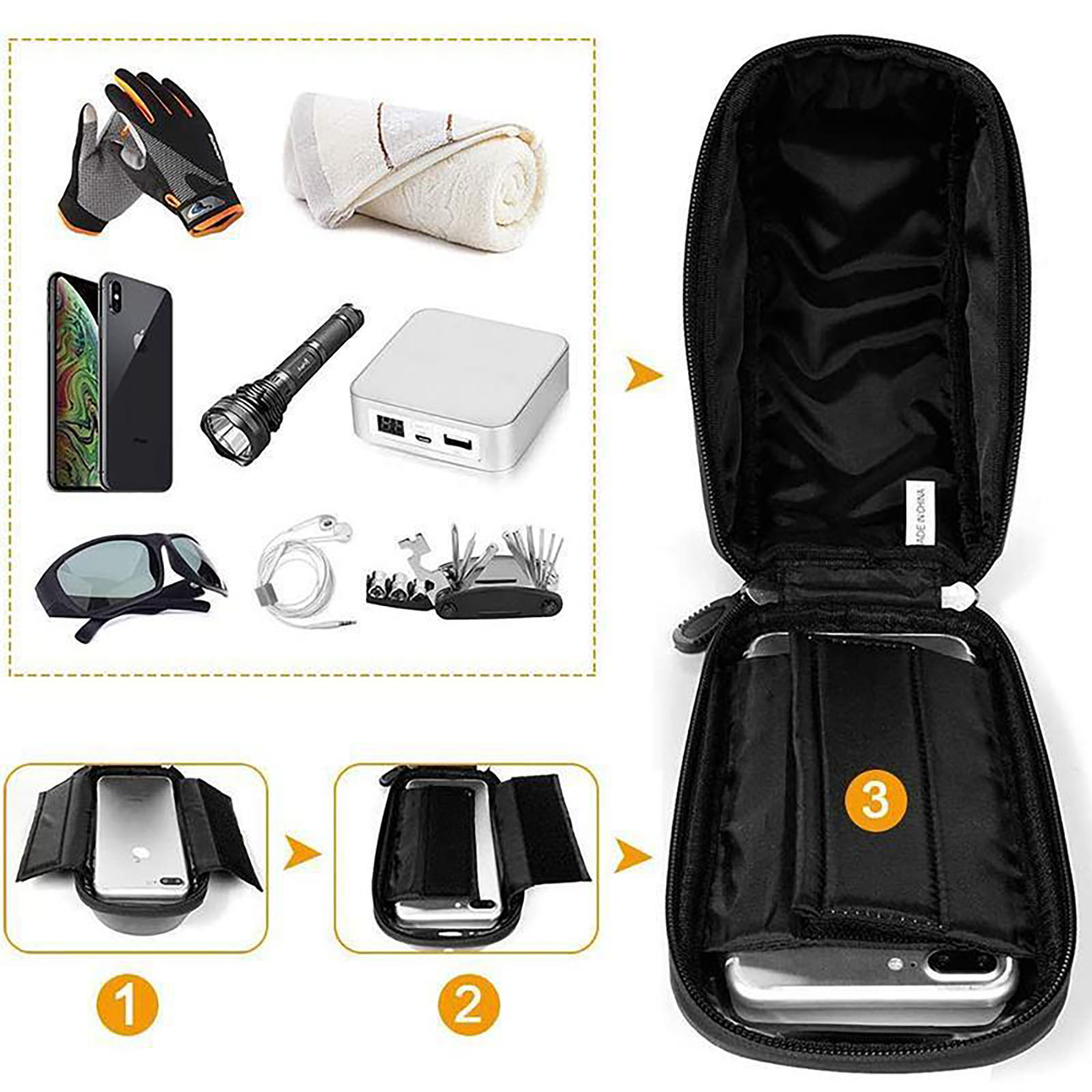 Waterdichte fietstelefoontas S - Cycling Gear Duffle recensie en prijs