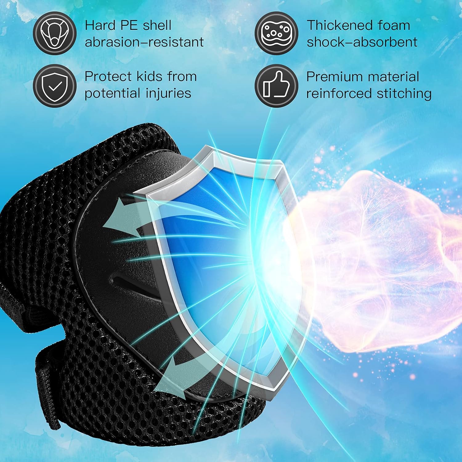 6PCS kinderbeschermende uitrus - Cycling Gear For Kids recensie en prijs
