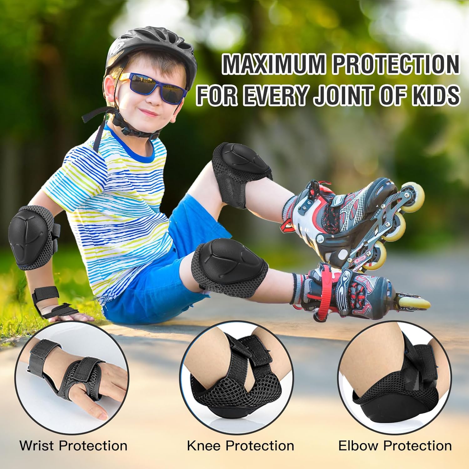 6PCS kinderbeschermende uitrus - Cycling Gear For Kids recensie en prijs