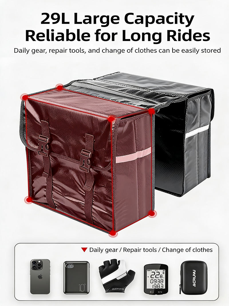 Waterdichte dubbelzijdige fiet - Cycling Gear Duffle recensie en prijs