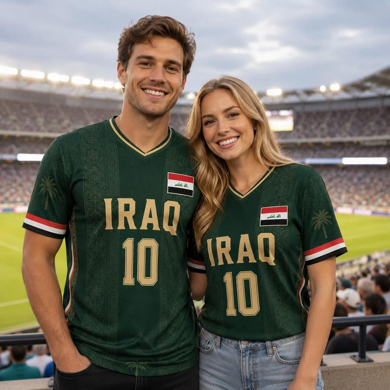 Iraakse voetbalfan-shirts, V-h - Cycling Gear Gifts recensie en prijs