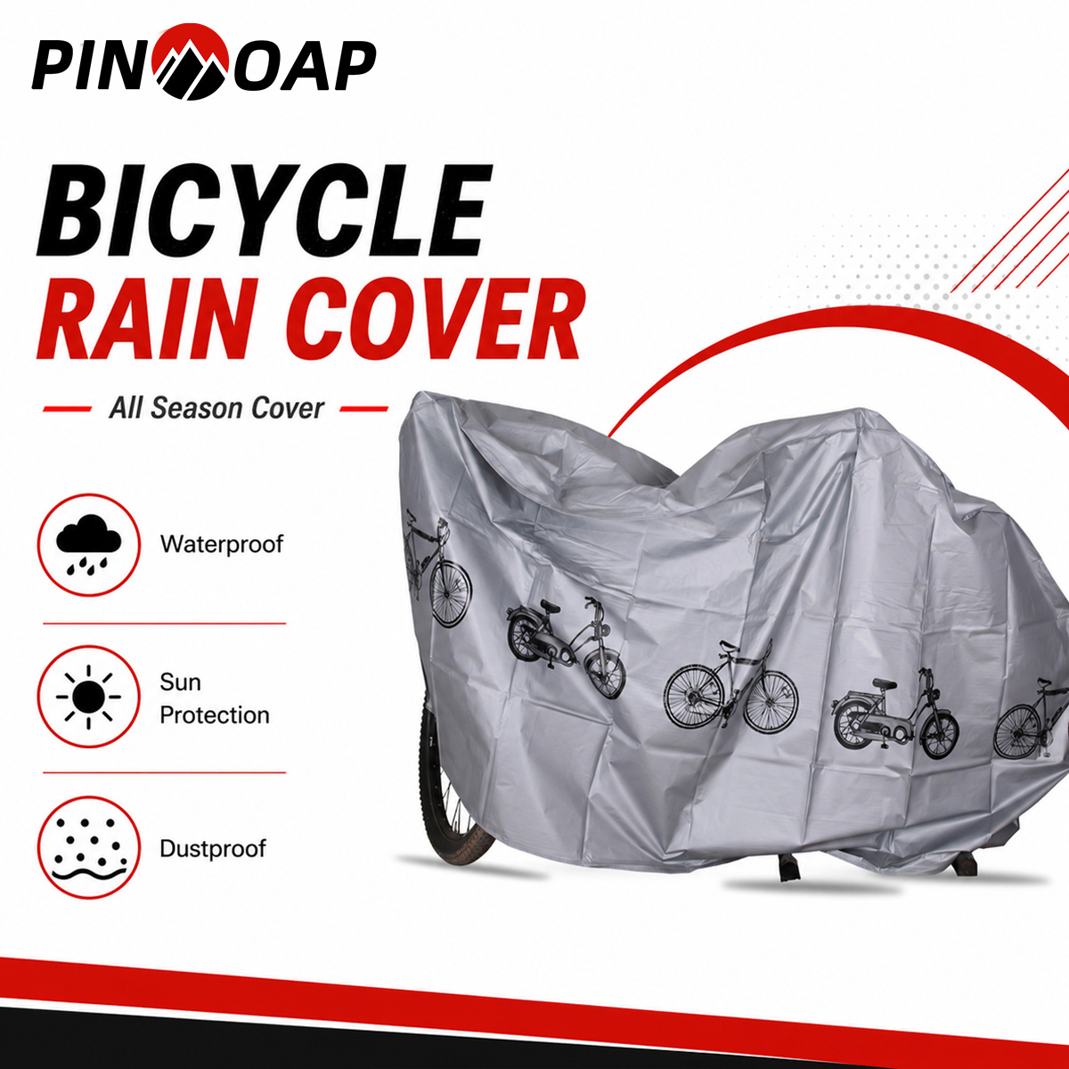 PINMOAP Universele fietsregenh - Cycling Gear Duffle recensie en prijs
