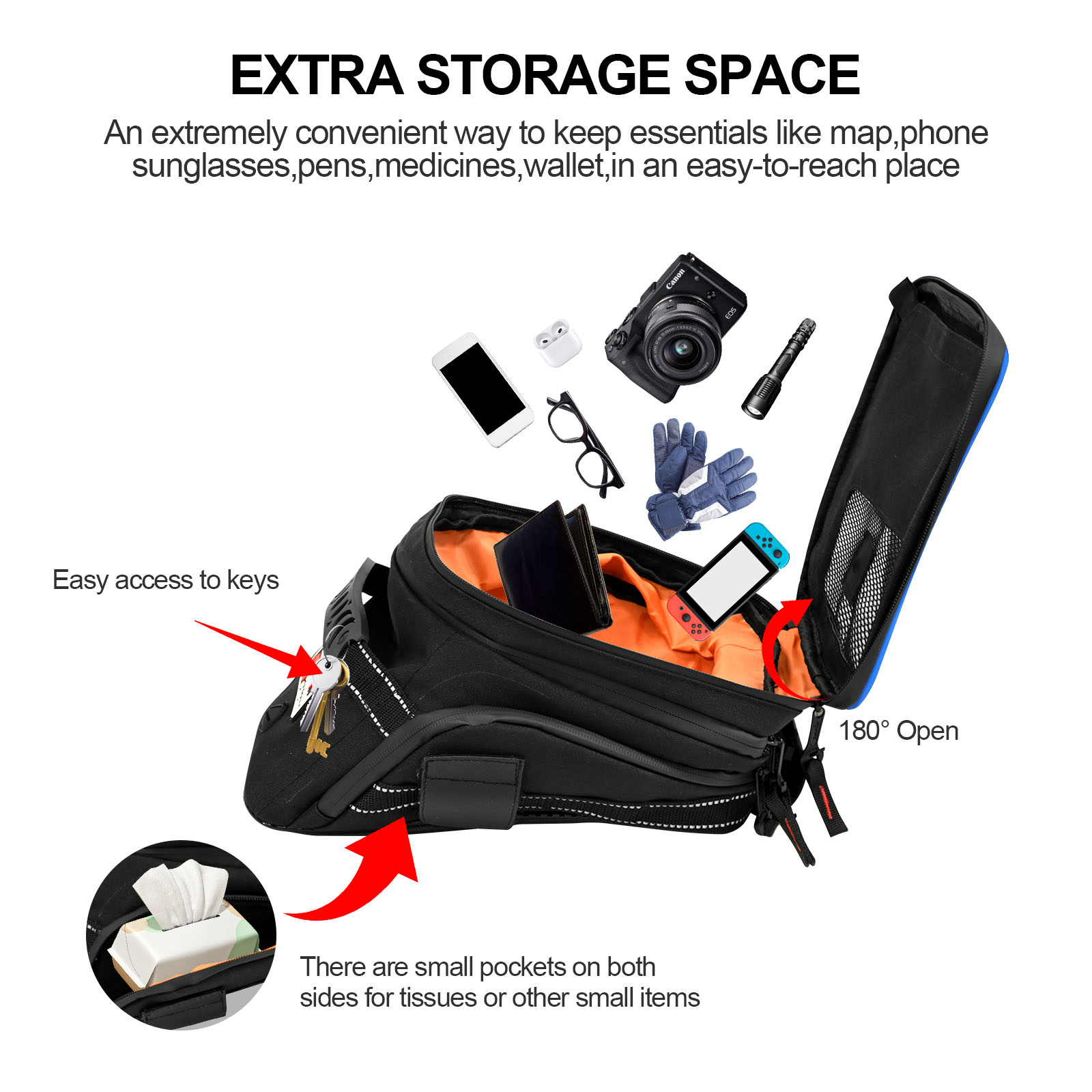 Grote Capaciteit Uitbreidbare  - Cycling Gear Storage recensie en prijs